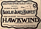 Ad for Southampton gig on 5th August, 1972