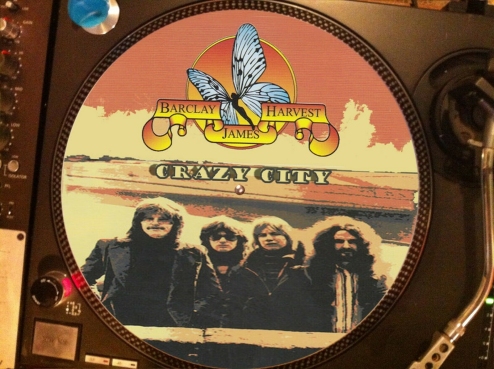 12 inch bootleg picture disc of 'Crazy City'
