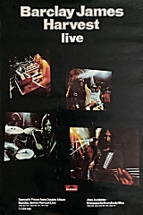 1974 Barclay James Harvest Live album shop poster